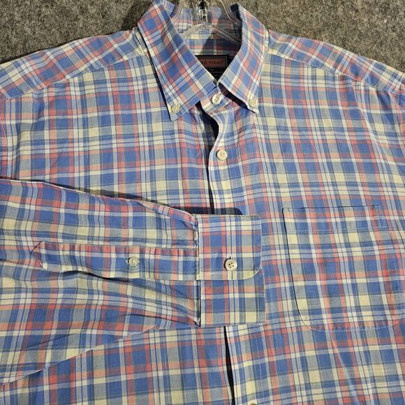Vineyard Vines Other - Vineyard Vines Murray Shirt Mens Large Blue Pink Yellow Plaid Button Down Cotton